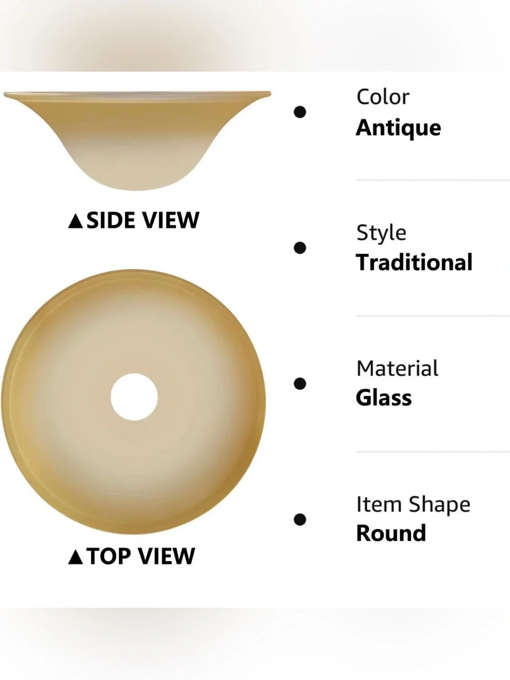 Antique Glass Lamp Shade For Floor Lamp,